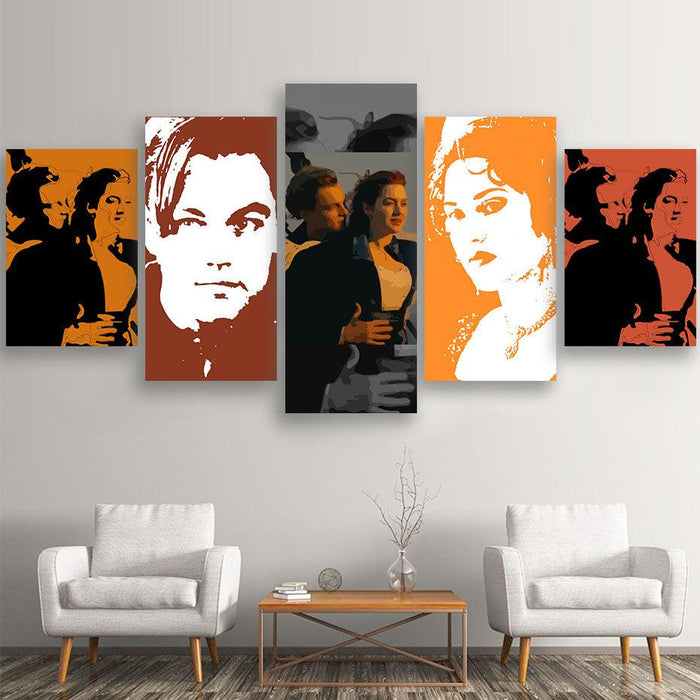 Titanic 5 Piece HD Multi Panel Canvas Wall Art Frame - Original Frame