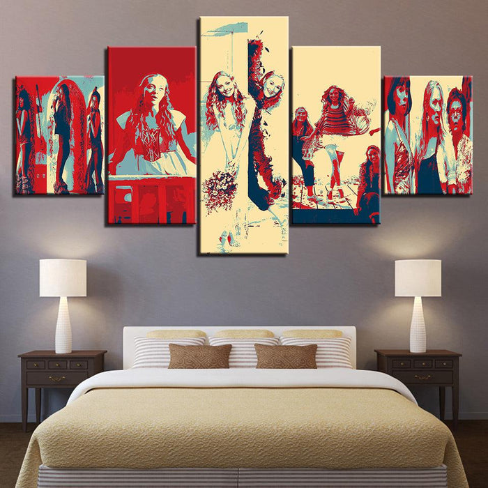 Mamma Mia Movie 5 Piece HD Multi Panel Canvas Wall Art Frame - Original Frame