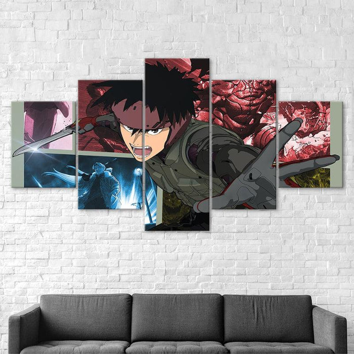 Spriggan Anime 5 Piece HD Multi Panel Canvas Wall Art Frame - Original Frame