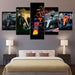 The Sports Cars Collection 5 Piece HD Multi Panel Canvas Wall Art Frame - Original Frame