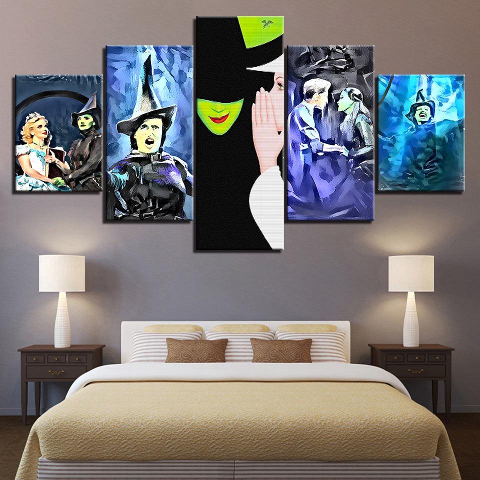 Wicked 5 Piece HD Multi Panel Canvas Wall Art Frame - Original Frame
