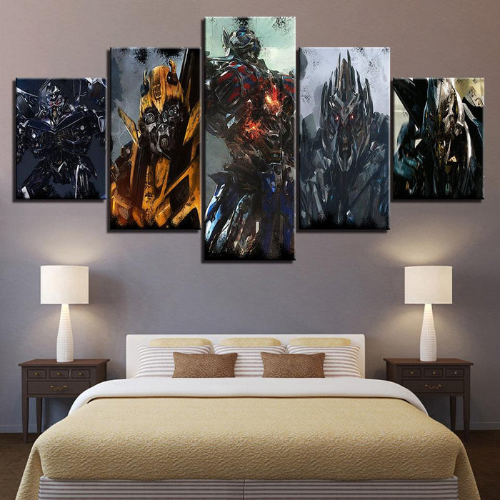 Transformers 5 Piece HD Multi Panel Canvas Wall Art Frame - Original Frame