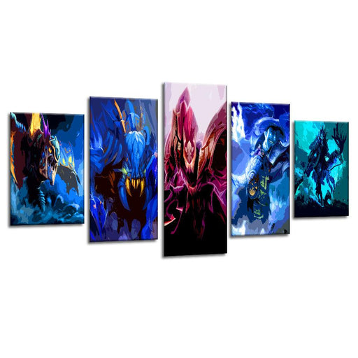 DOTA 5 Piece HD Multi Panel Canvas Wall Art Frame - Original Frame