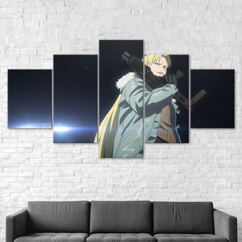 Spriggan Anime Modern Art 5 Piece HD Panel Canvas Wall Art Décor - Original Frame