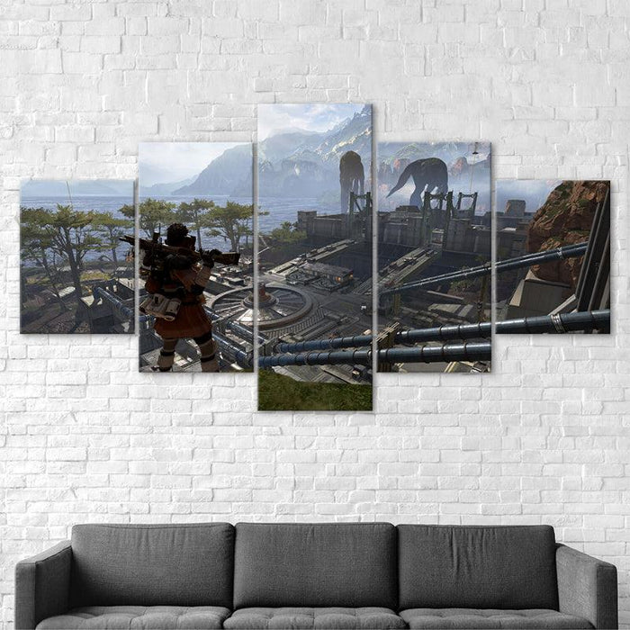 Battlefield 5 Piece HD Panel Canvas Wall Art Frame - Original Frame