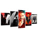 Lucifer 5 Piece HD Multi Panel Canvas Wall Art Frame - Original Frame