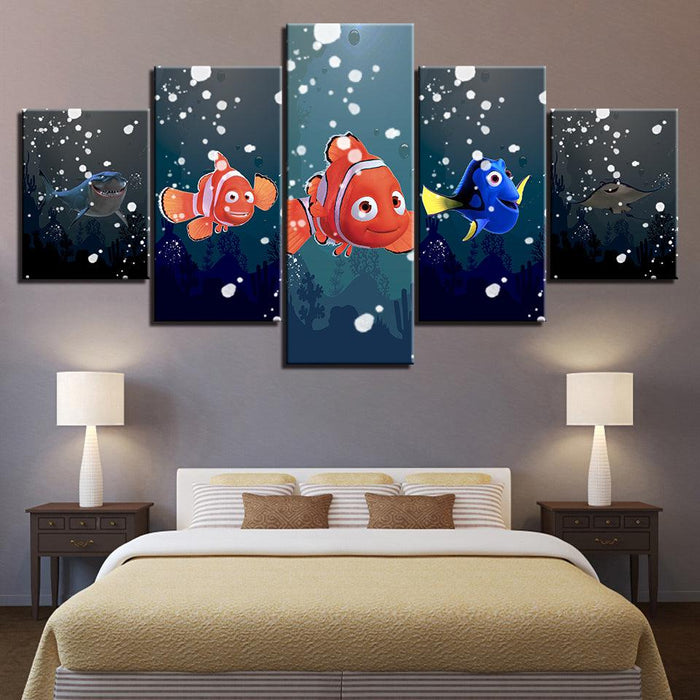 Finding Nemo 5 Piece HD Multi Panel Canvas Wall Art Frame - Original Frame