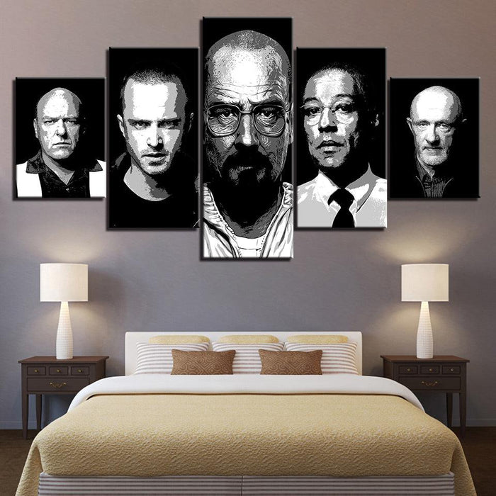 Breaking Bad 5 Piece HD Multi Panel Canvas Wall Art Frame - Original Frame