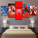 Spiderman No Way Home 5 Piece HD Multi Panel Canvas Wall Art Frame - Original Frame