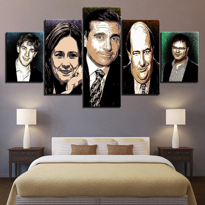 The Office 5 Piece HD Multi Panel Canvas Wall Art Frame - Original Frame