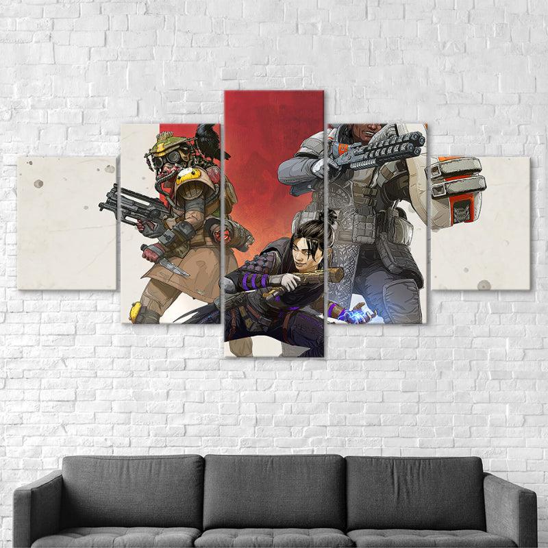Multiplayer Battleground 5 Piece Wall Art Frame - Original Frame