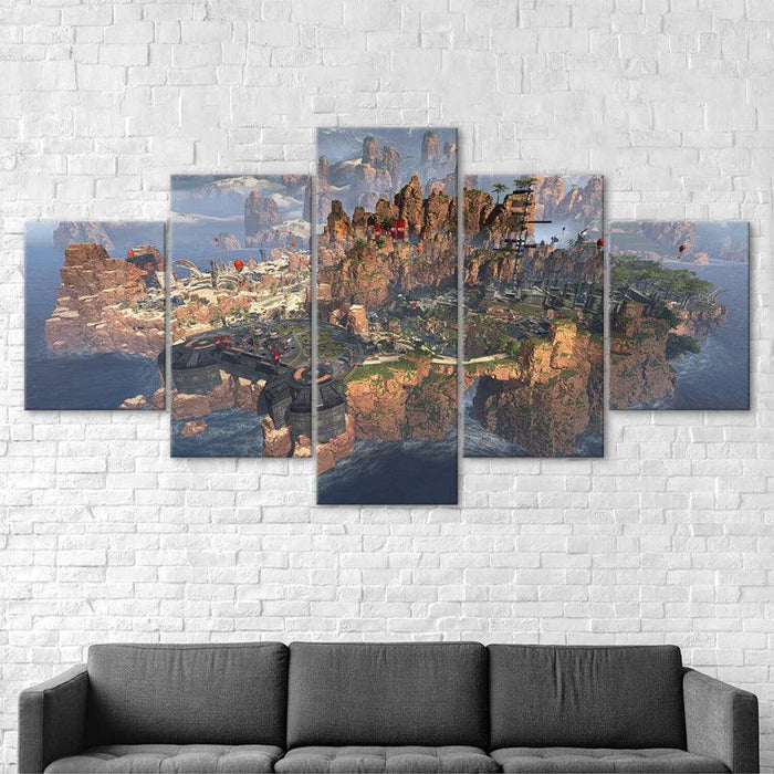 5 Piece Battlefield HD Multi Panel Home Decor Canvas - Original Frame