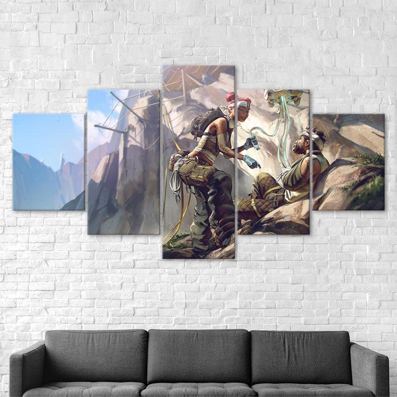Adventures Wall Canvas Painting With 3D Appearance - Original Frame