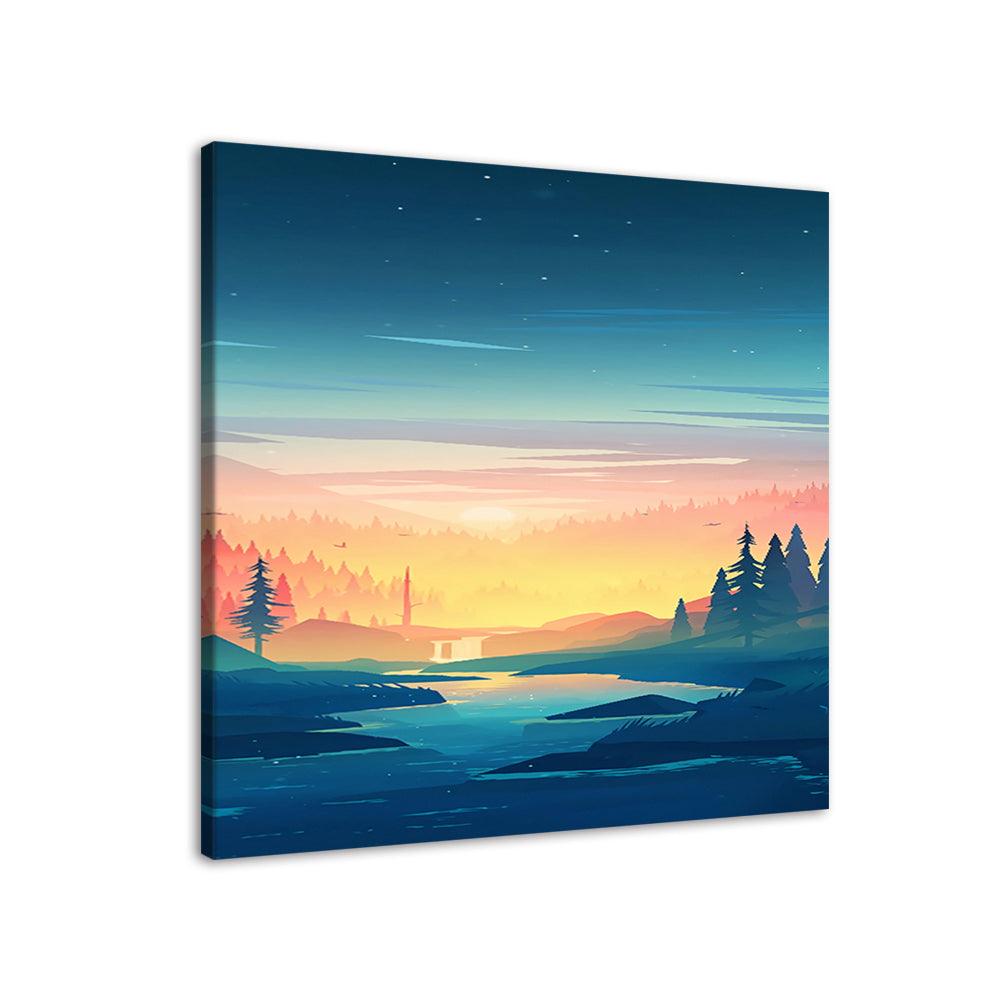 The Clear Sky 1 Piece HD Multi Panel Canvas Wall Art Frame - Original Frame