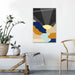 The Abstract Black Sunrise 1 Piece HD Multi Panel Canvas Wall Art Frame - Original Frame