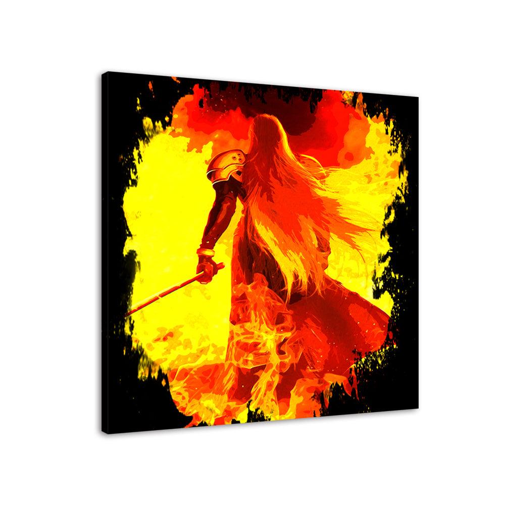The Red Empress 1 Piece HD Multi Panel Canvas Wall Art Frame - Original Frame