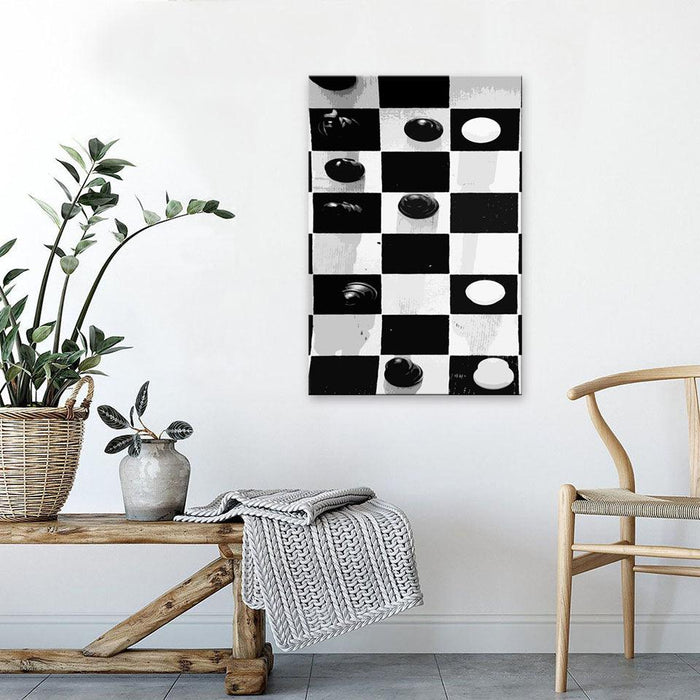 The Chess Moves 1 Piece HD Multi Panel Canvas Wall Art Frame - Original Frame