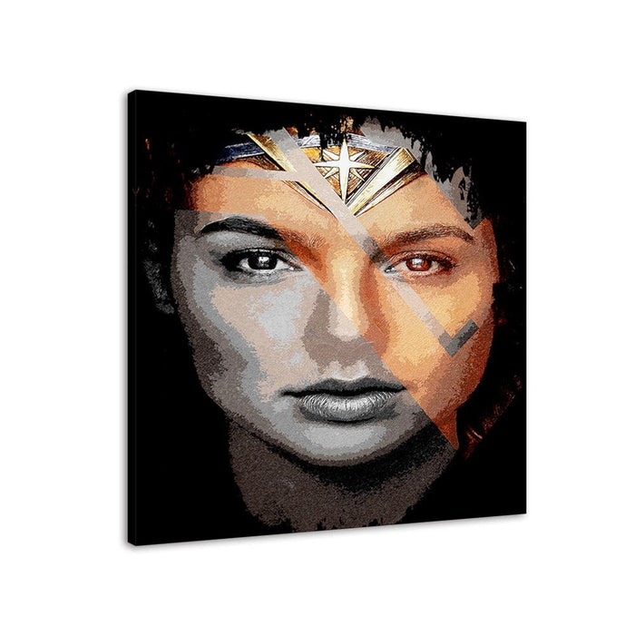 Superwoman Portrait 1 Piece HD Multi Panel Canvas Wall Art Frame - Original Frame