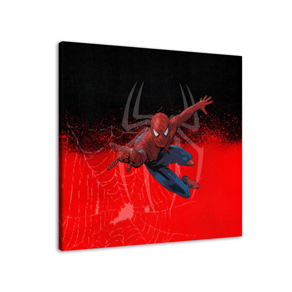Red Spiderman 1 Piece HD Multi Panel Canvas Wall Art Frame - Original Frame