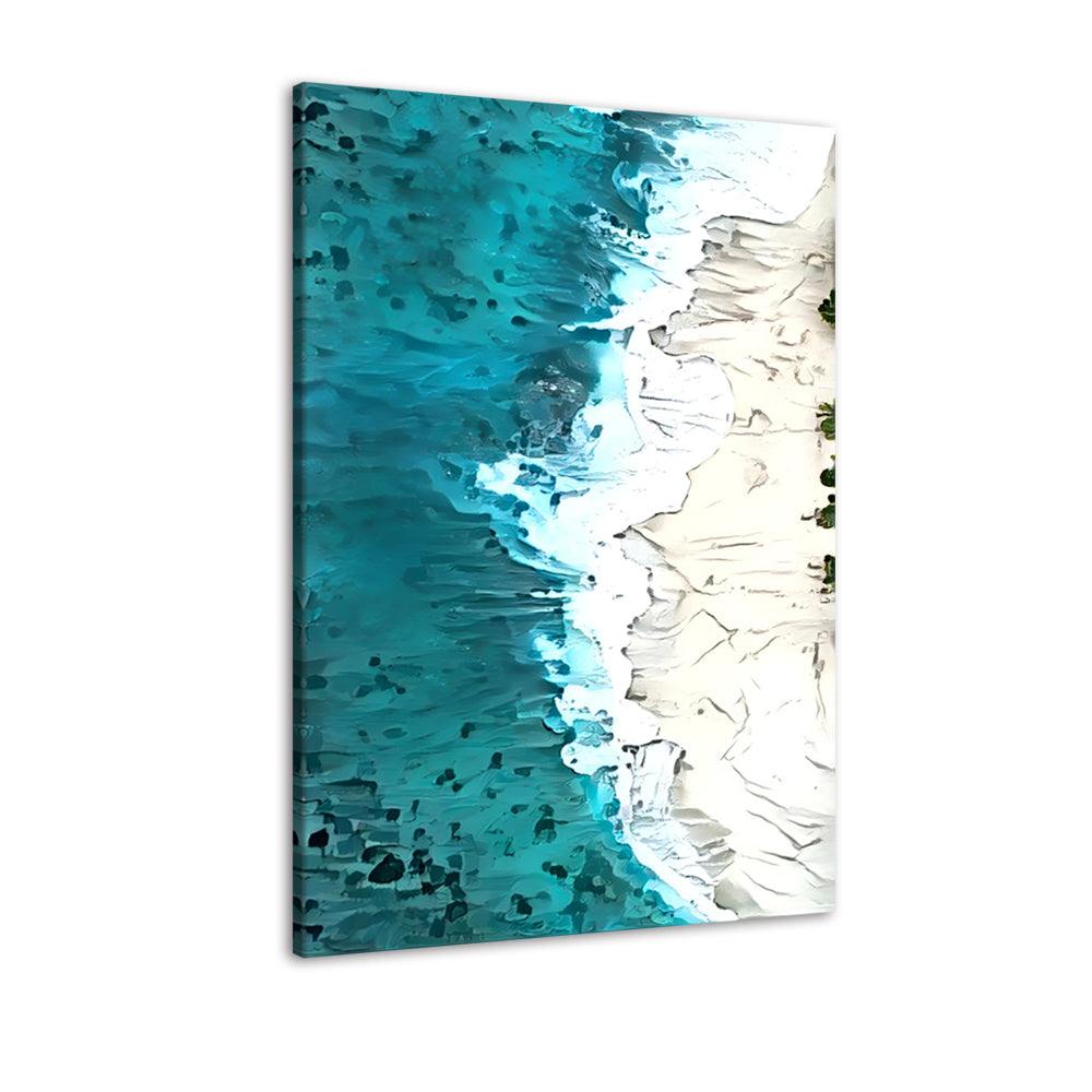 The Minimalist Seashore 1 Piece HD Multi Panel Canvas Wall Art Frame - Original Frame