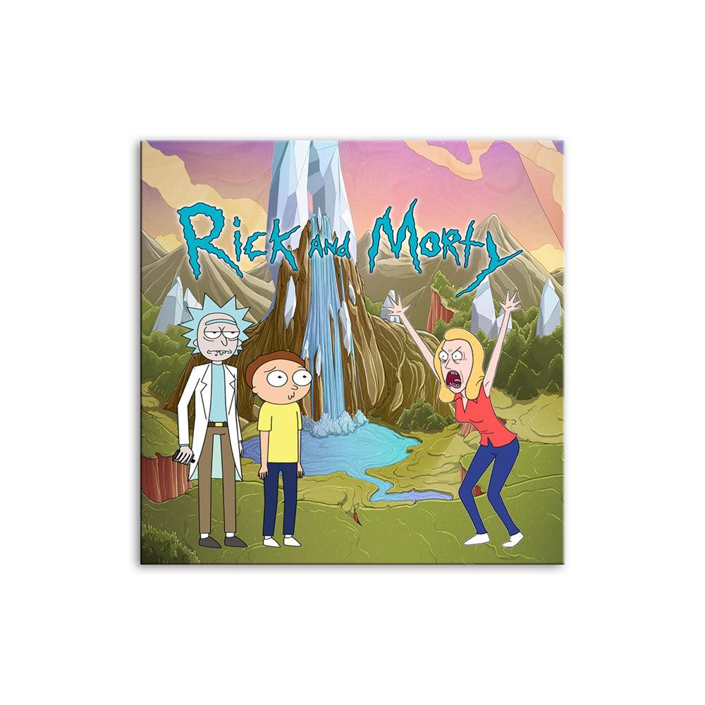 Beth Smith Rick & Morty 1 Piece HD Multi Panel Canvas Wall Art Frame - Original Frame