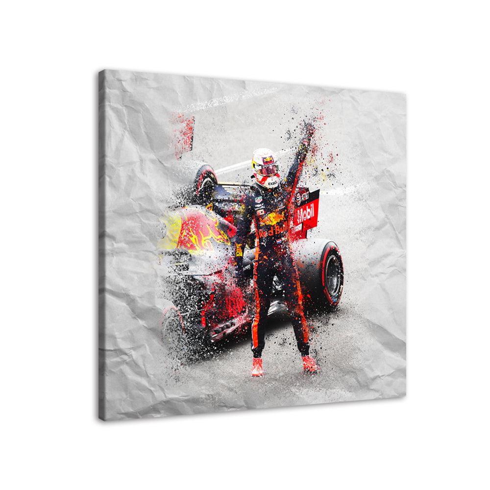 Formula One Championship Car 1 Piece HD Multi Panel Canvas Wall Art Frame - Original Frame