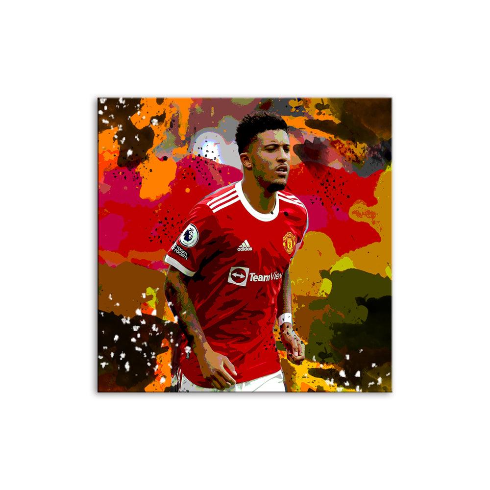 Jadon Sancho 1 Piece HD Multi Panel Canvas Wall Art Frame - Original Frame