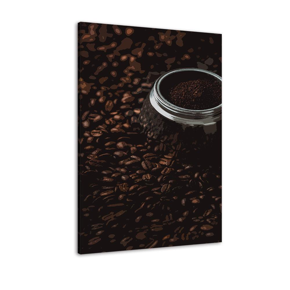 The Abstract Coffee Process 1 Piece HD Multi Panel Canvas Wall Art Frame - Original Frame