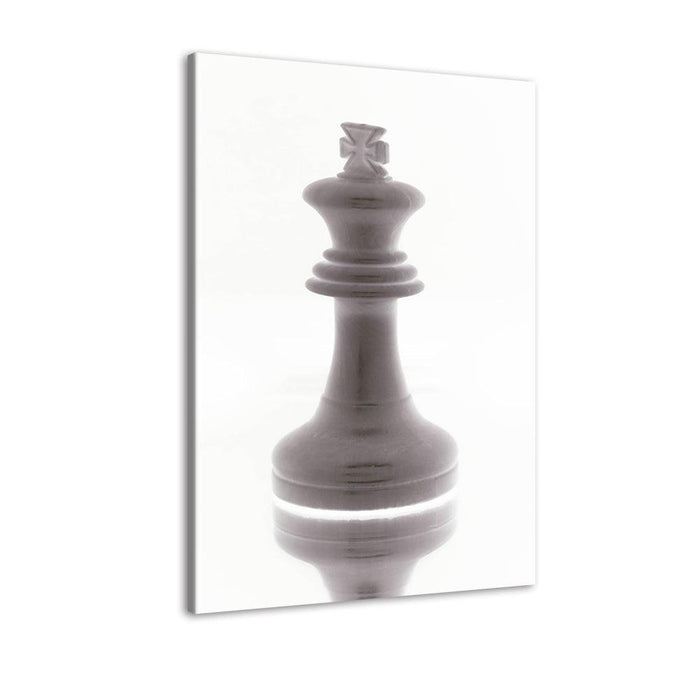 The Chess Player 1 Piece HD Multi Panel Canvas Wall Art Frame - Original Frame