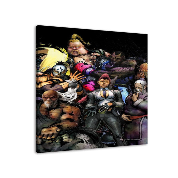 Cartoon Fight Collage 1 Piece HD Multi Panel Canvas Wall Art Frame - Original Frame