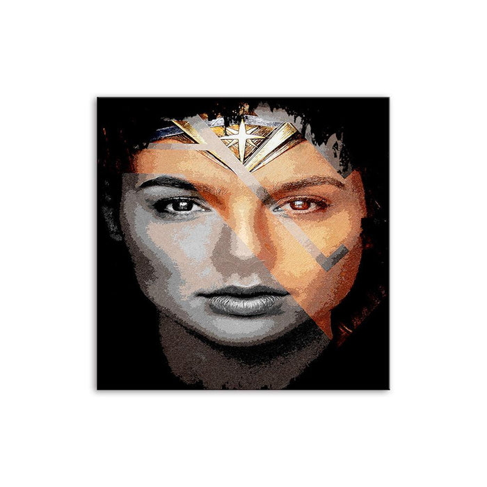 Superwoman Portrait 1 Piece HD Multi Panel Canvas Wall Art Frame - Original Frame