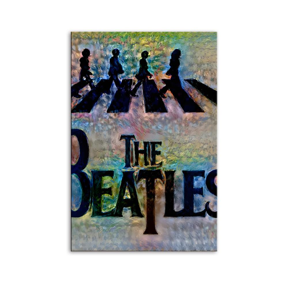 The Walking Beatles 1 Piece HD Multi Panel Canvas Wall Art Frame - Original Frame