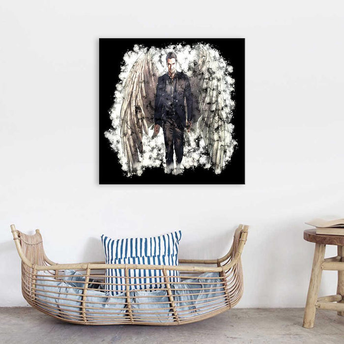 Lucifer 1 Piece HD Multi Panel Canvas Wall Art Frame - Original Frame