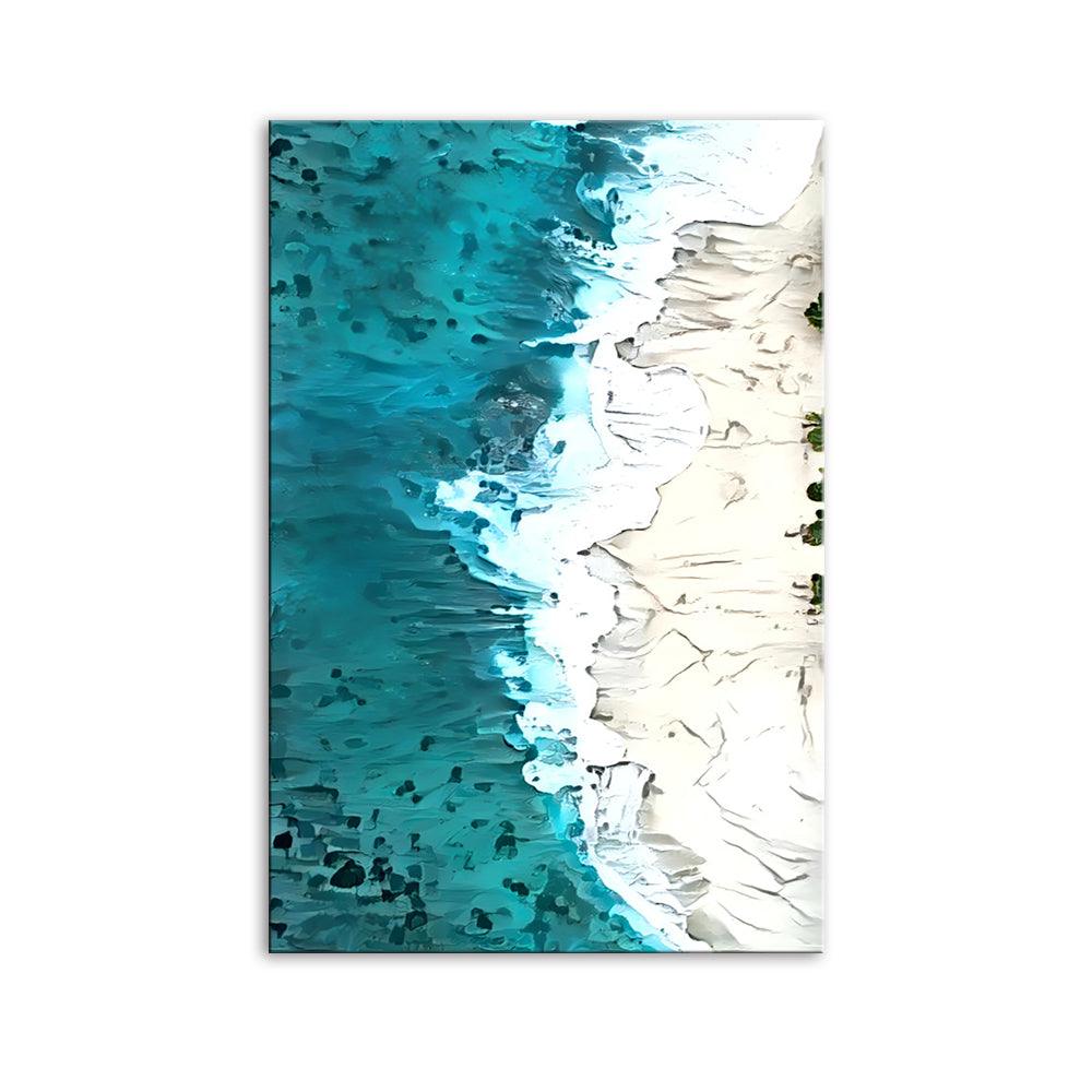 The Minimalist Seashore 1 Piece HD Multi Panel Canvas Wall Art Frame - Original Frame