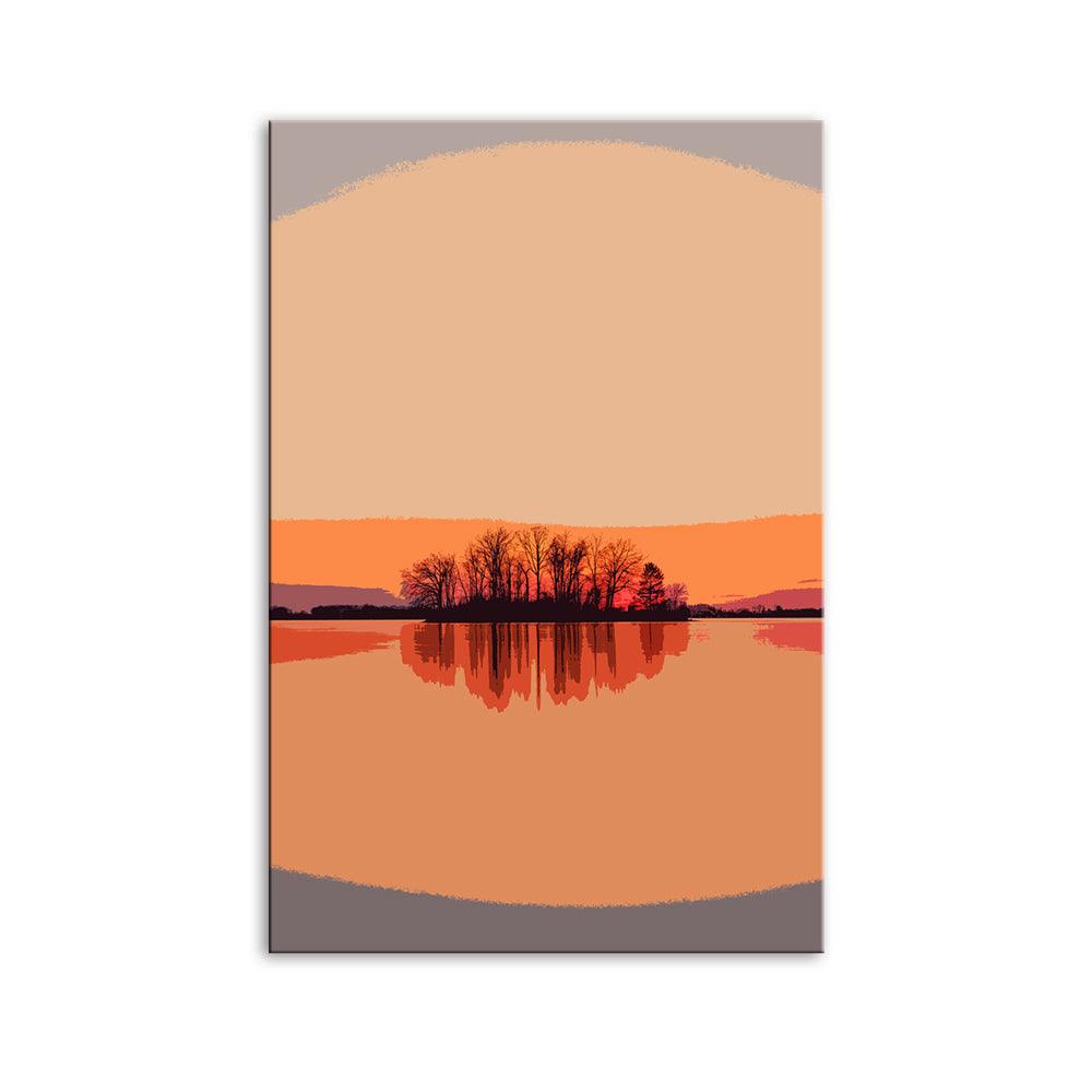 The Soft Sunrise 1 Piece HD Multi Panel Canvas Wall Art Frame - Original Frame