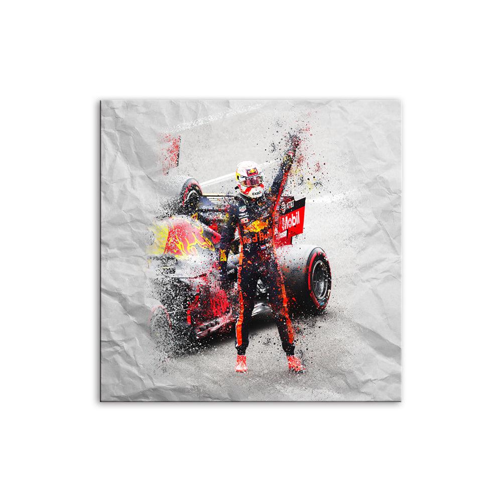 Formula One Championship Car 1 Piece HD Multi Panel Canvas Wall Art Frame - Original Frame