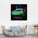 Sports Car Cartoon 1 Piece HD Multi Panel Canvas Wall Art - Original Frame