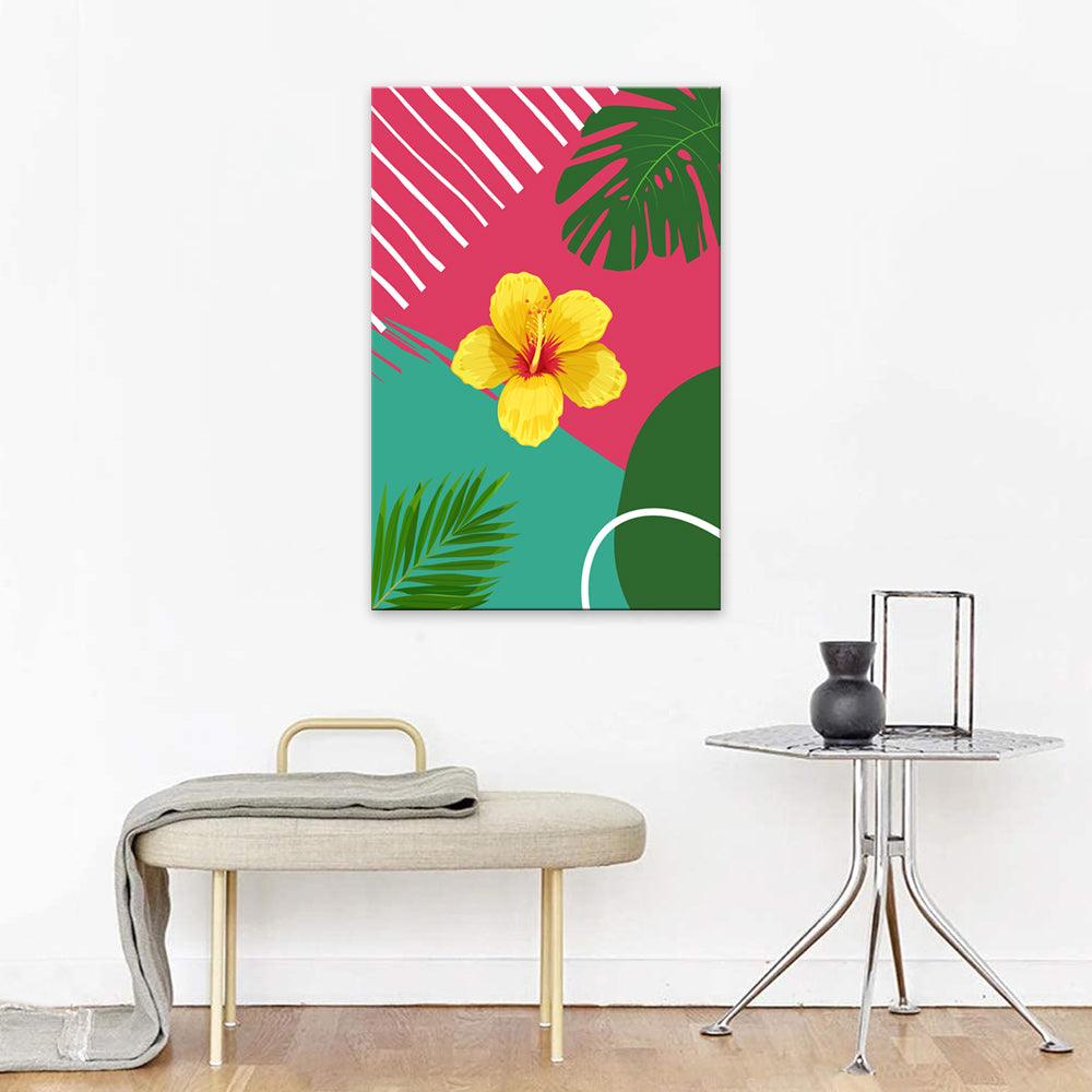 The Abstract Summer Orchid 1 Piece HD Multi Panel Canvas Wall Art Frame - Original Frame