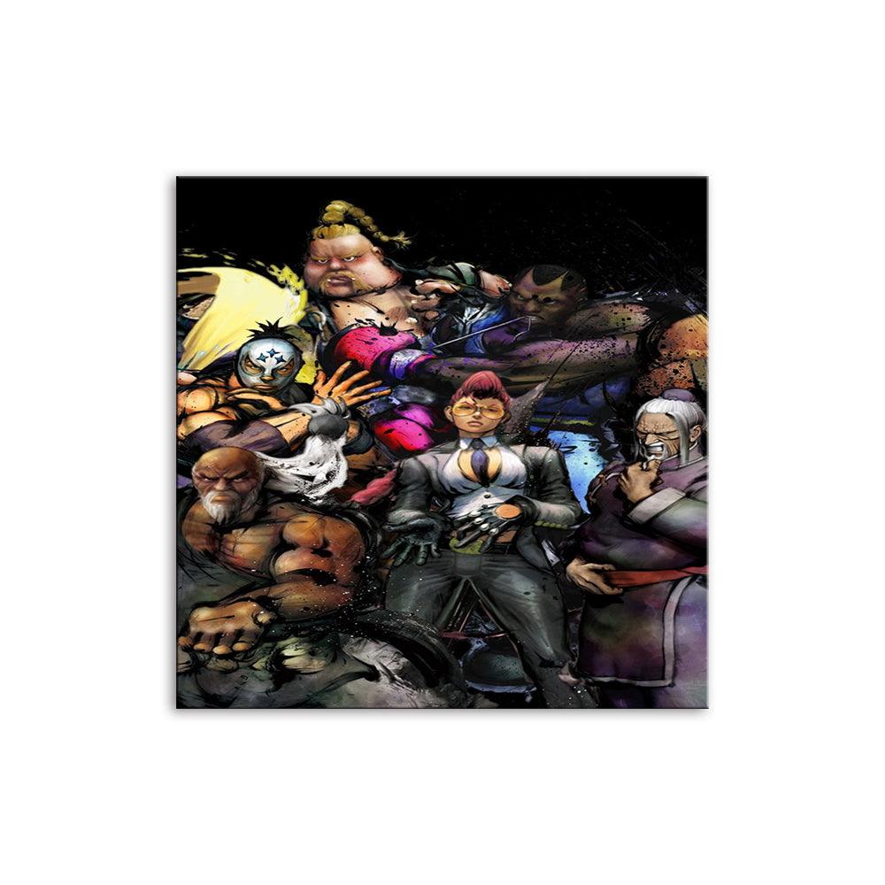 The Fighters Collage 1 Piece HD Multi Panel Canvas Wall Art Frame - Original Frame