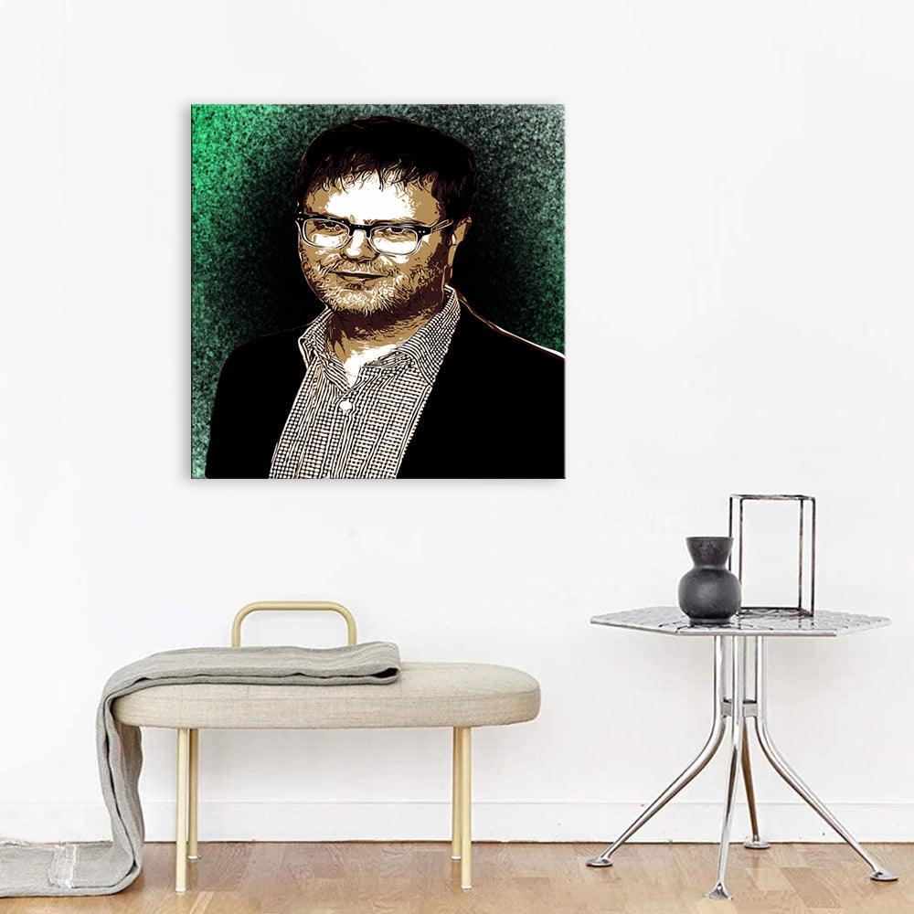 Rainn Wilson 1 Piece HD Multi Panel Canvas Wall Art - Original Frame