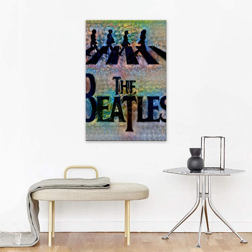 The Walking Beatles 1 Piece HD Multi Panel Canvas Wall Art Frame - Original Frame