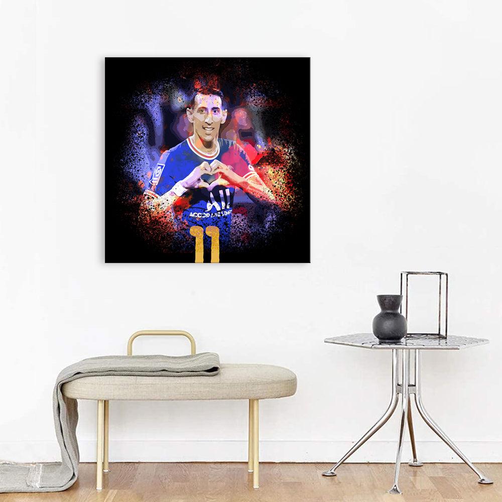 Angel Di Maria 1 Piece HD Multi Panel Canvas Wall Art Frame - Original Frame