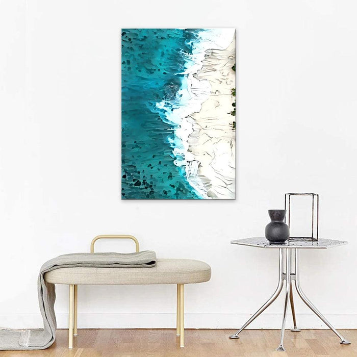The Minimalist Seashore 1 Piece HD Multi Panel Canvas Wall Art Frame