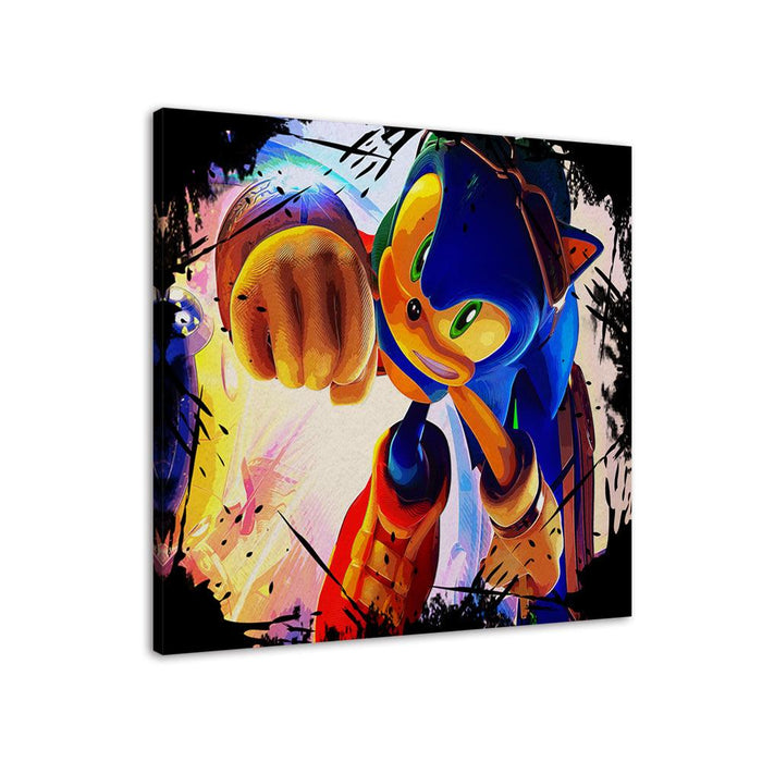 The Fast Sonic 1 Piece HD Multi Panel Canvas Wall Art Frame - Original Frame