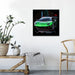 Sports Car Cartoon 1 Piece HD Multi Panel Canvas Wall Art - Original Frame