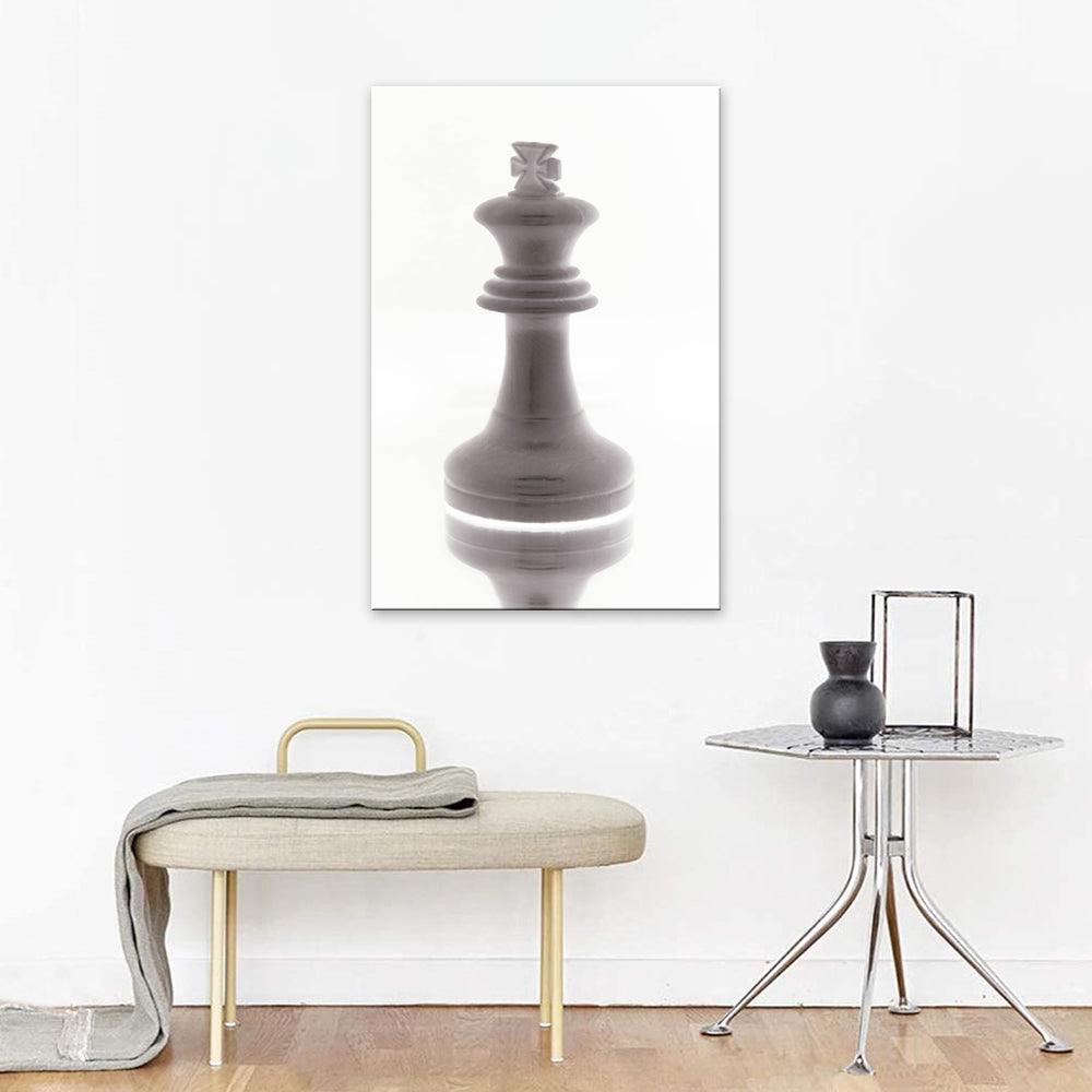The Chess Player 1 Piece HD Multi Panel Canvas Wall Art Frame - Original Frame