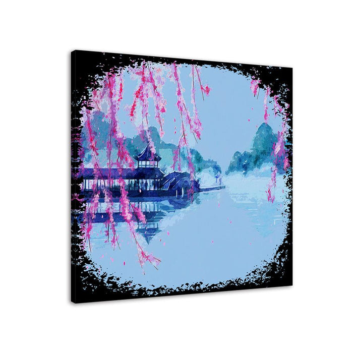 The Blue Evening Landscape 1 Piece HD Multi Panel Canvas Wall Art Frame - Original Frame