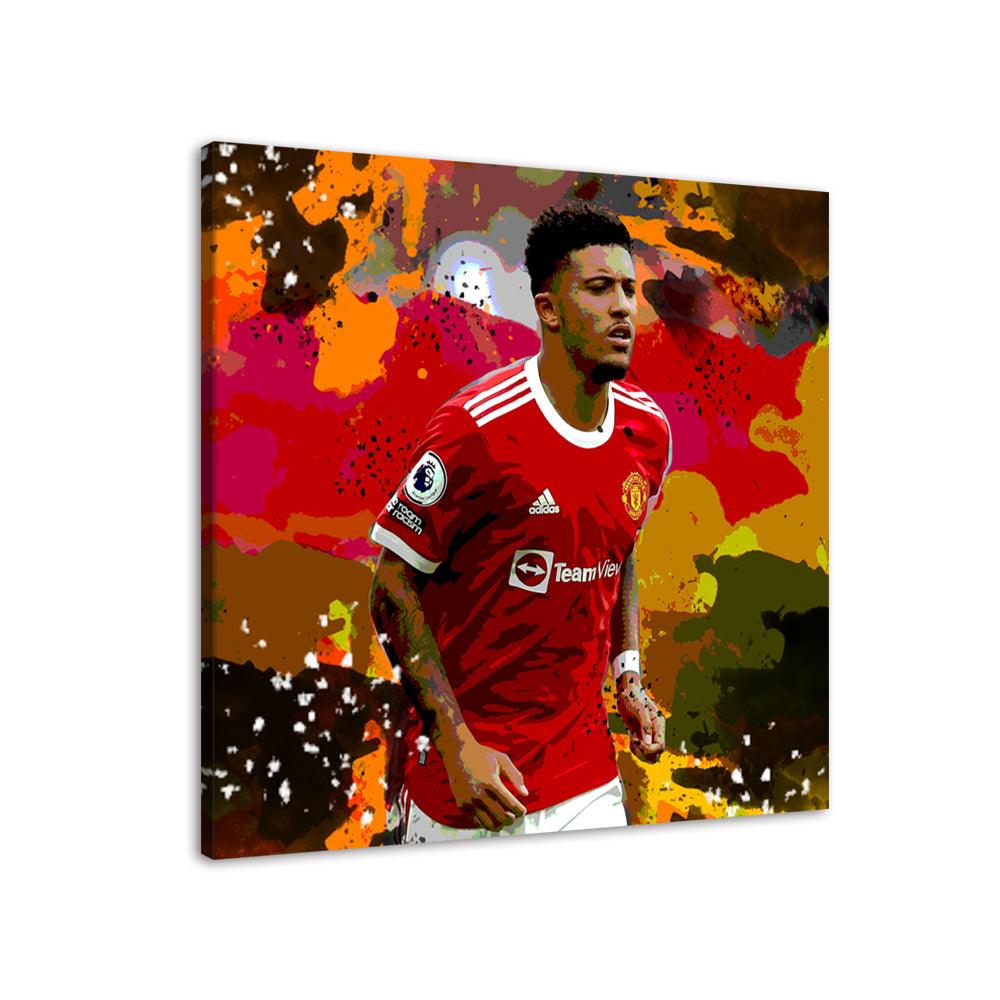 Jadon Sancho 1 Piece HD Multi Panel Canvas Wall Art Frame - Original Frame