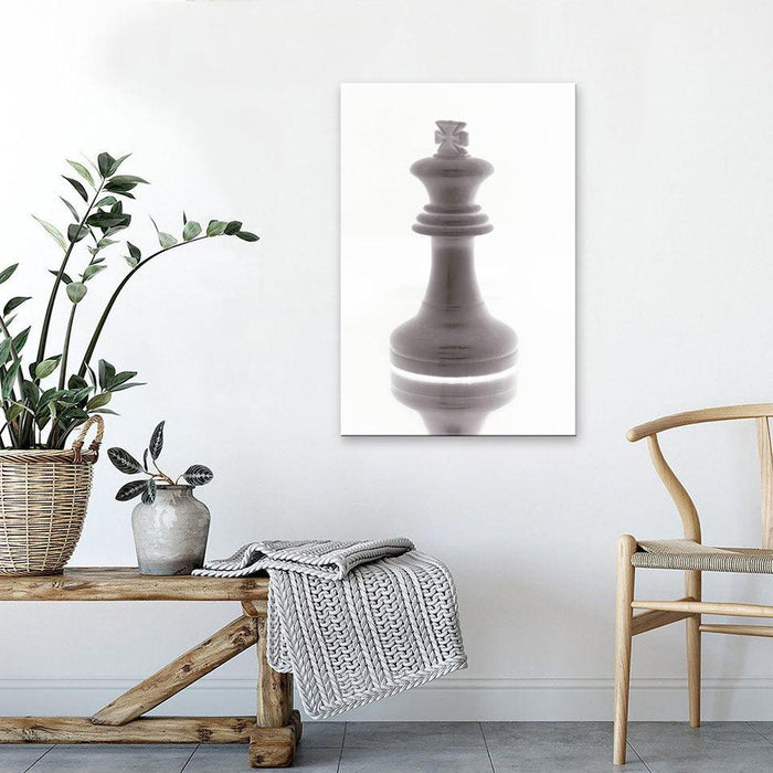 The Chess Player 1 Piece HD Multi Panel Canvas Wall Art Frame - Original Frame