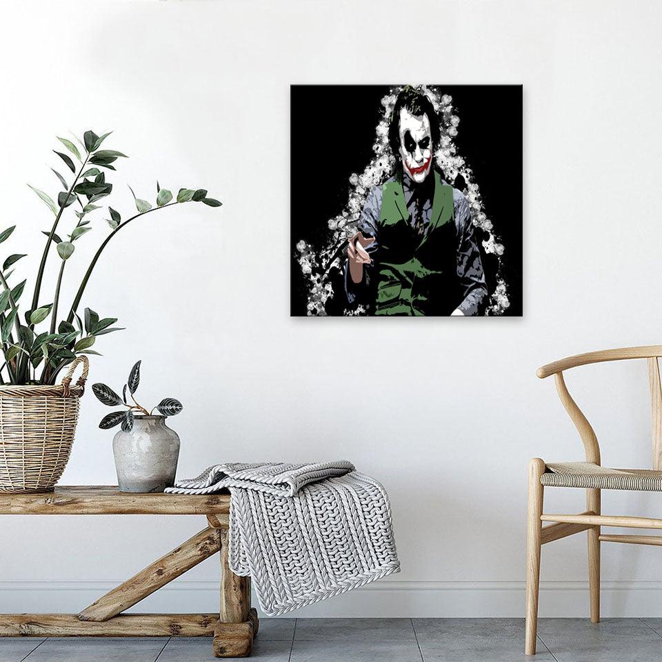 The Joker Portrait 1 Piece HD Multi Panel Canvas Wall Art Frame - Original Frame